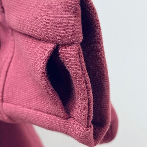 Athleta Sweater Size S Women’s Colorblock Midweight Pullover Cozy Burgundy New - Picture 4 of 13